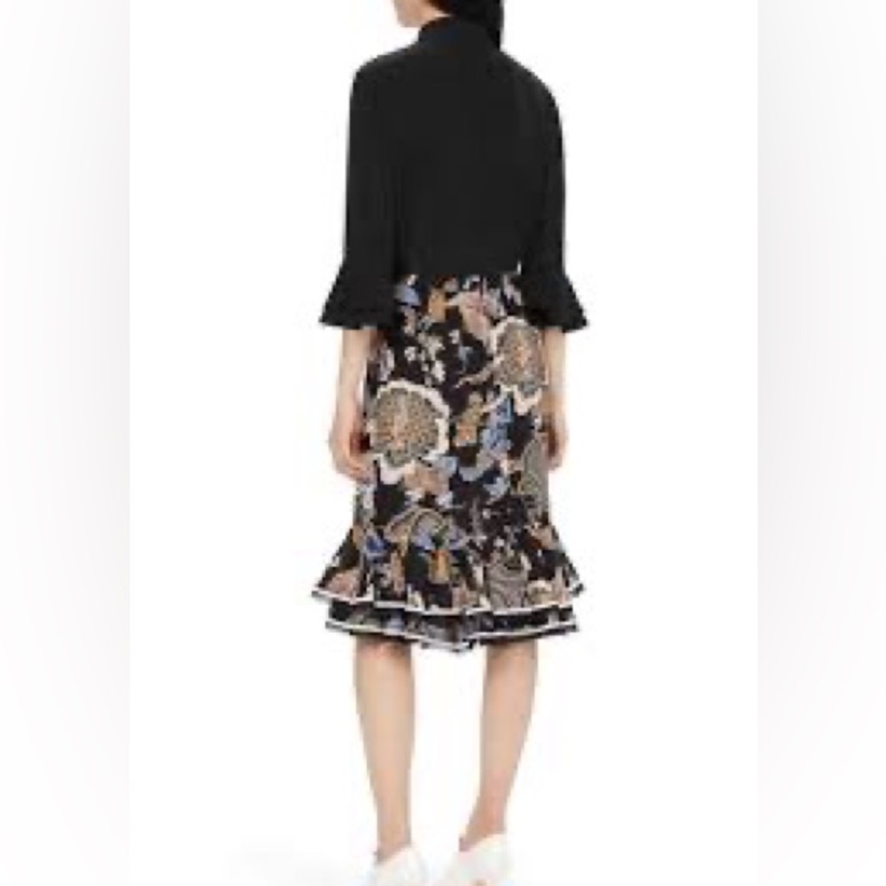 Tory Burch Louisa Silk‎ Skirt, Midnight Happy Times
